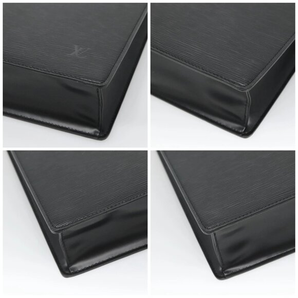 LOUIS VUITTON Epi Sac Plat Hand Bag Black - Picture 15 of 15